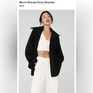 All Yoga Micro Sherpa Envy Shacket - Size Medium